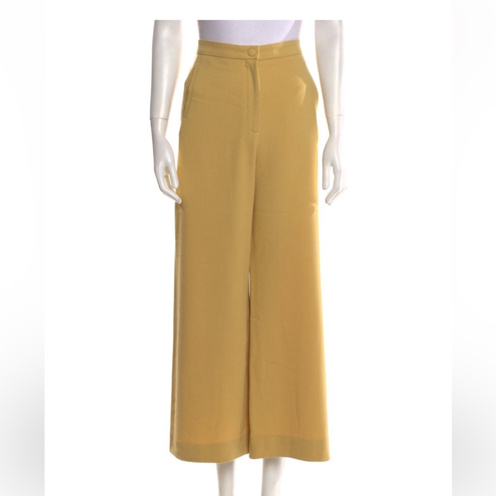 Rodebjer 
Chic Mustard Wide-Leg Trousers
